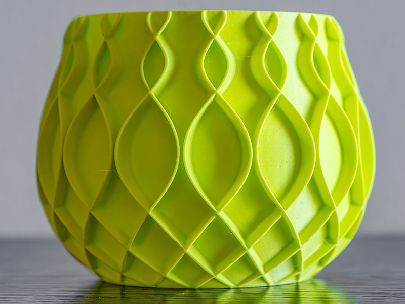 Parts printed with matte finish filament
